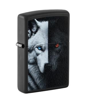 Αναπτήρας Zippo Wolves Black-White 49532