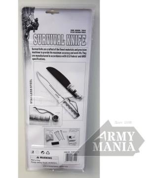 Μαχαίρι Επιβίωσης 36εκ PLBK06112 Με θήκη Armymania