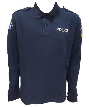 Μπλούζα Πόλο JHK Αστυνομίας Μακρυμάνικη με Επωμίδες Chris