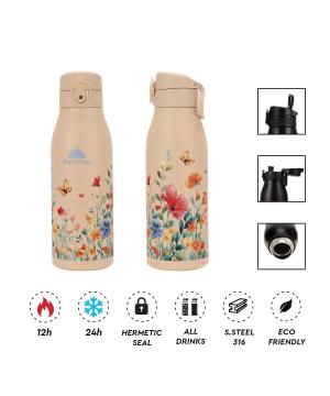 Θερμός Ανοξείδωτο Fellow Print Flower 600ml  AlpinTec